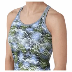 Röhnisch Long Racerback AOP Blue* Linnen|Träning