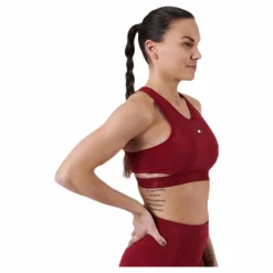 Tommy Hilfiger Sport Low Support Removable Pads Bra Red* Sport-Bh:Ar|Träning