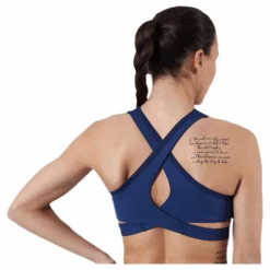 Tommy Hilfiger Sport Low Support Removable Pads Bra Blue* Sport-Bh:Ar|Träning