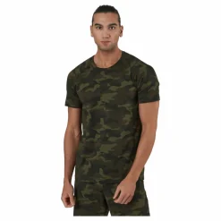 Casall M Printed Tee Action Green* T-Shirts|Träning