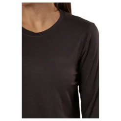 Endurance Maje W Melange L-s Tee Black Bean* Löpning|Tröjor