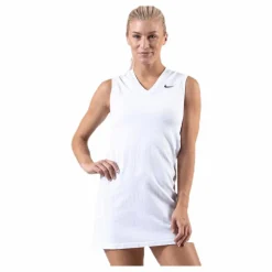 Nike Maria Court Dress White/Black* Racketsporter|Linnen