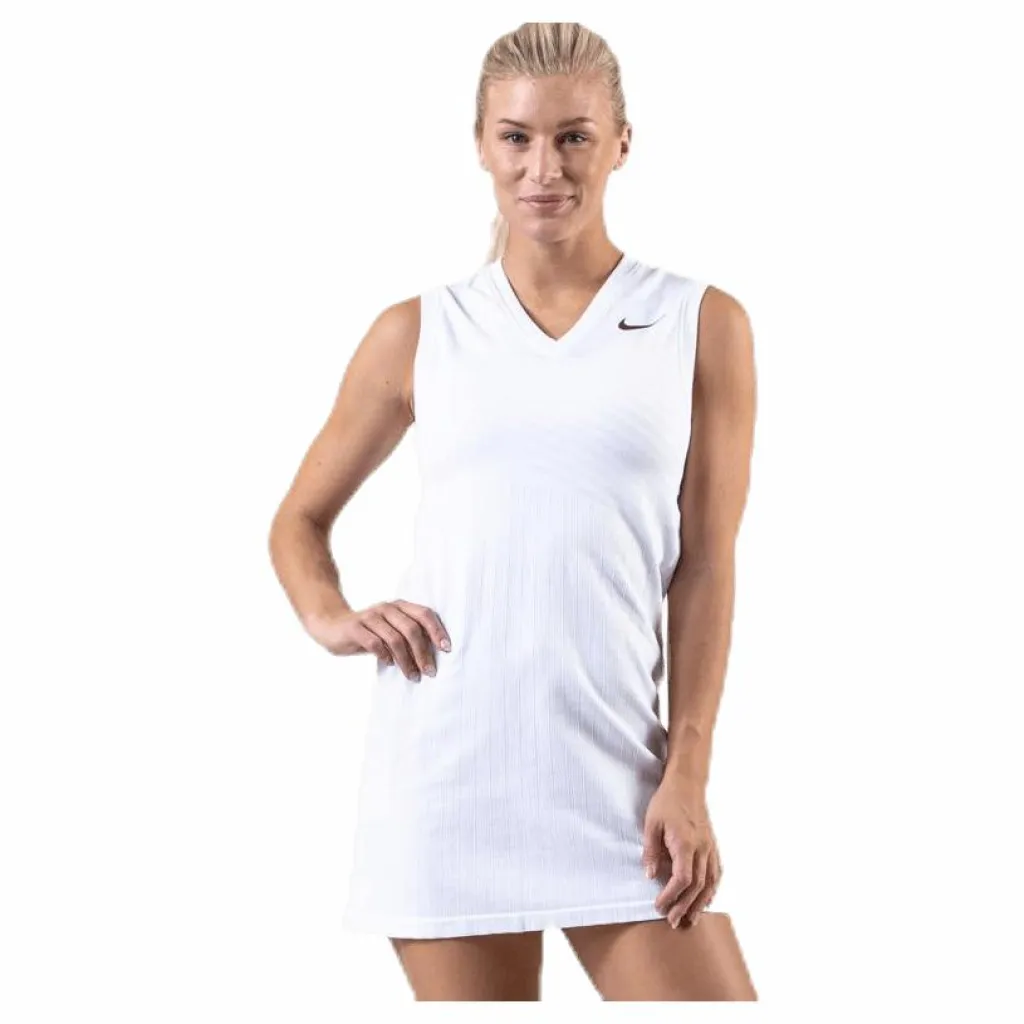 Nike Maria Court Dress White/Black* Racketsporter|Linnen