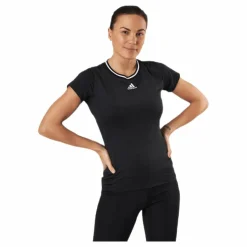 adidas Tennis Match Tee Aeroready White/Black* T-Shirts|Racketsporter