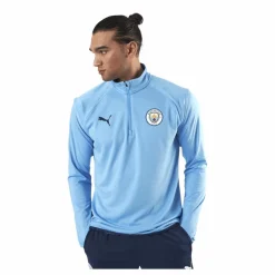 Puma MCFC Warmup Midlayer Blue* Fotboll|Tröjor