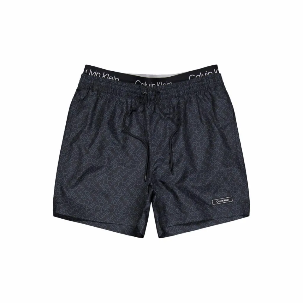 Calvin Klein Medium Double Wb-print Grey* Simning|Badkläder
