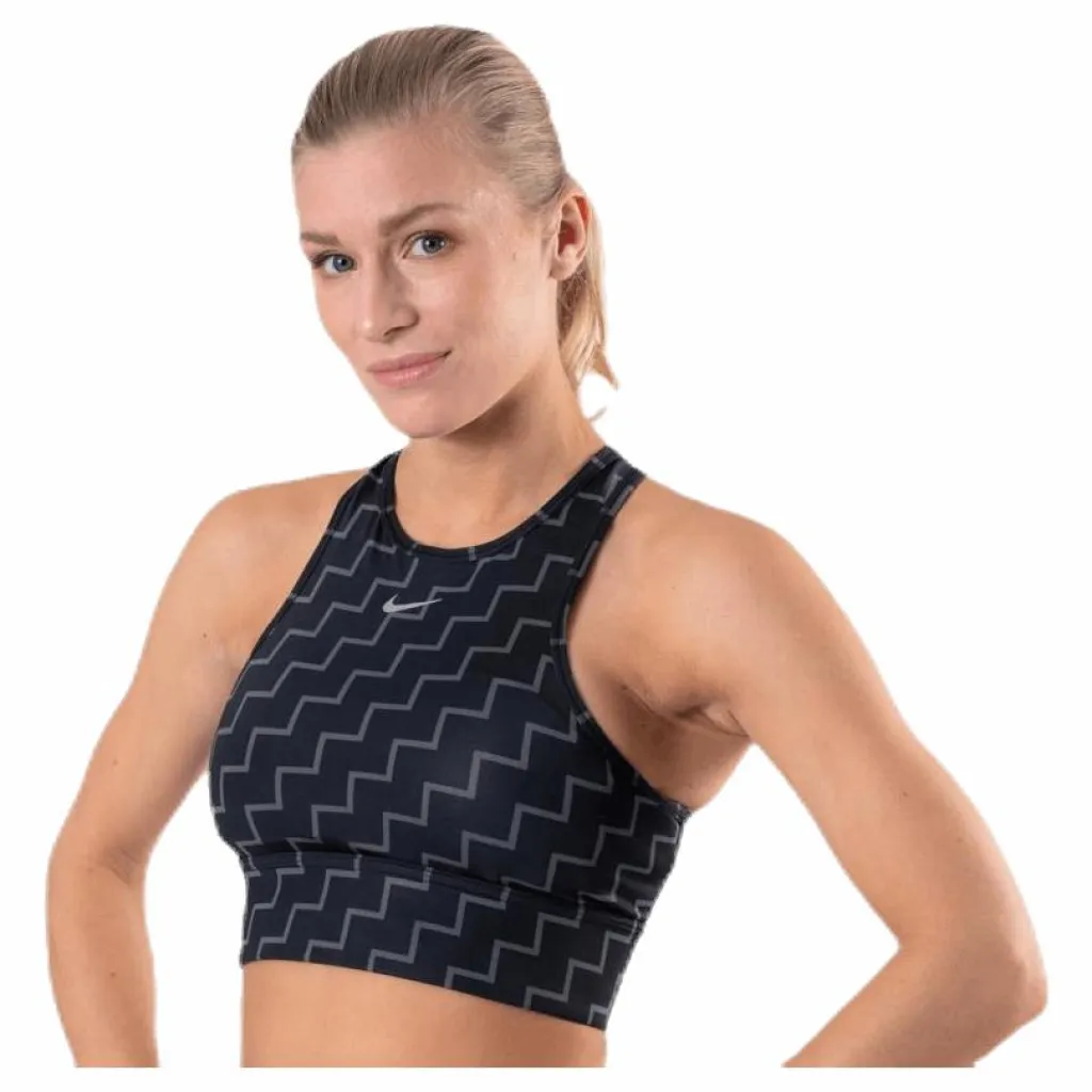 Nike Medium Pad Bra High Neck Neo Black* Sport-Bh:Ar|Träning
