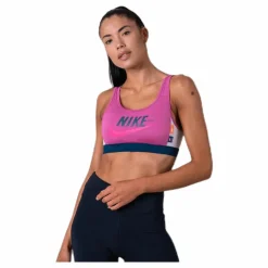 Nike Medium Pad Icon Clash Bra Pink/Blue* Sport-Bh:Ar|Träning