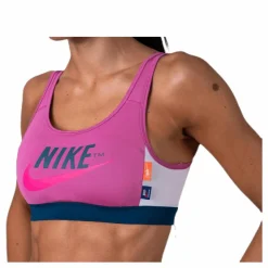 Nike Medium Pad Icon Clash Bra Pink/Blue* Sport-Bh:Ar|Träning