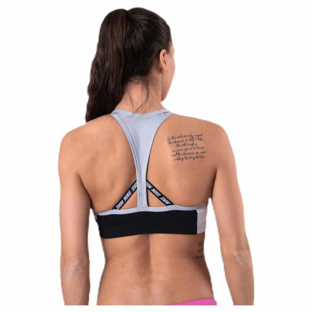 Nike Medium Pad Logo Bra Black/Grey* Sport-Bh:Ar|Träning