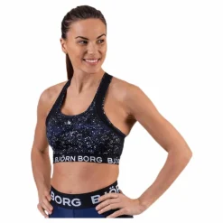 Björn Borg Medium Stardust Memories Sky Top Blue/Patterned* Sport-Bh:Ar|Träning