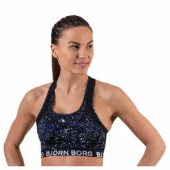 Björn Borg Medium Stardust Memories Sky Top Blue/Patterned* Sport-Bh:Ar|Träning