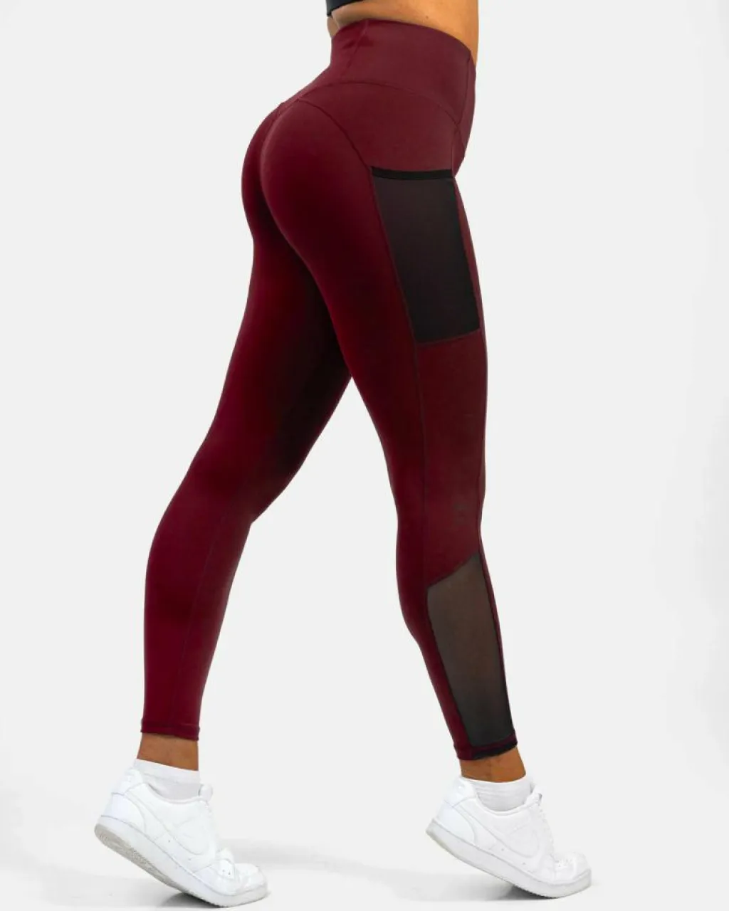 Gavelo Mesh Pocket Leggings Dark Burgundy* Tights|Träning