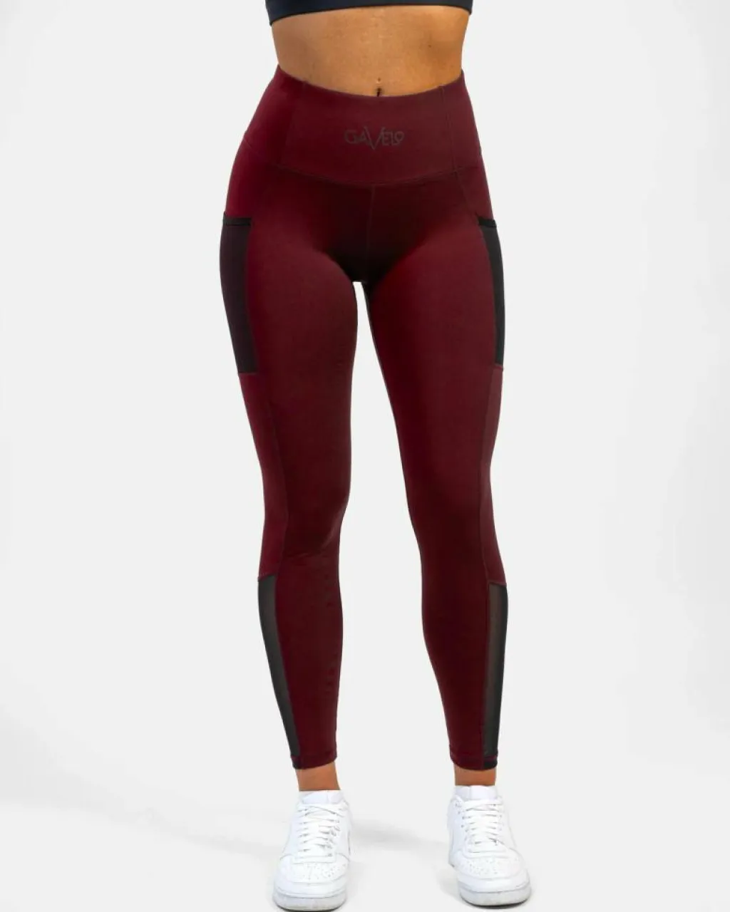 Gavelo Mesh Pocket Leggings Dark Burgundy* Tights|Träning