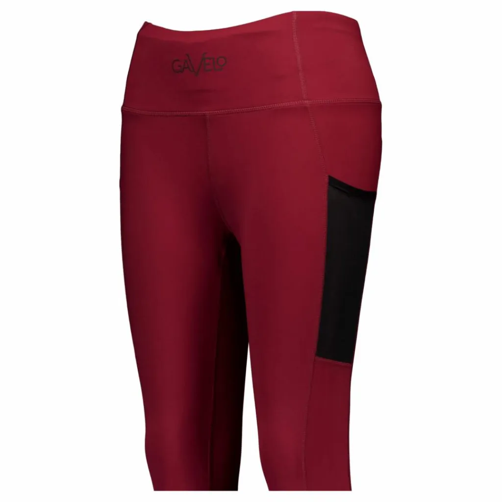 Gavelo Mesh Pocket Leggings Dark Burgundy* Tights|Träning