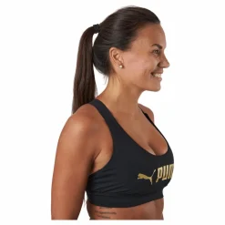 Puma Mid Impact Fit Bra Black-metallic* Löpning|Sport-Bh:Ar