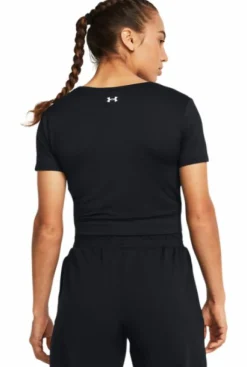 Under Armour Motion Crossover Crop Ss Black* Träning|Linnen