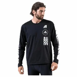 adidas Moto LS Tee Black* Tröjor|Träning