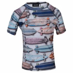 Molo Neptune Rashguard Patterned*Barn Simning|T-Shirts