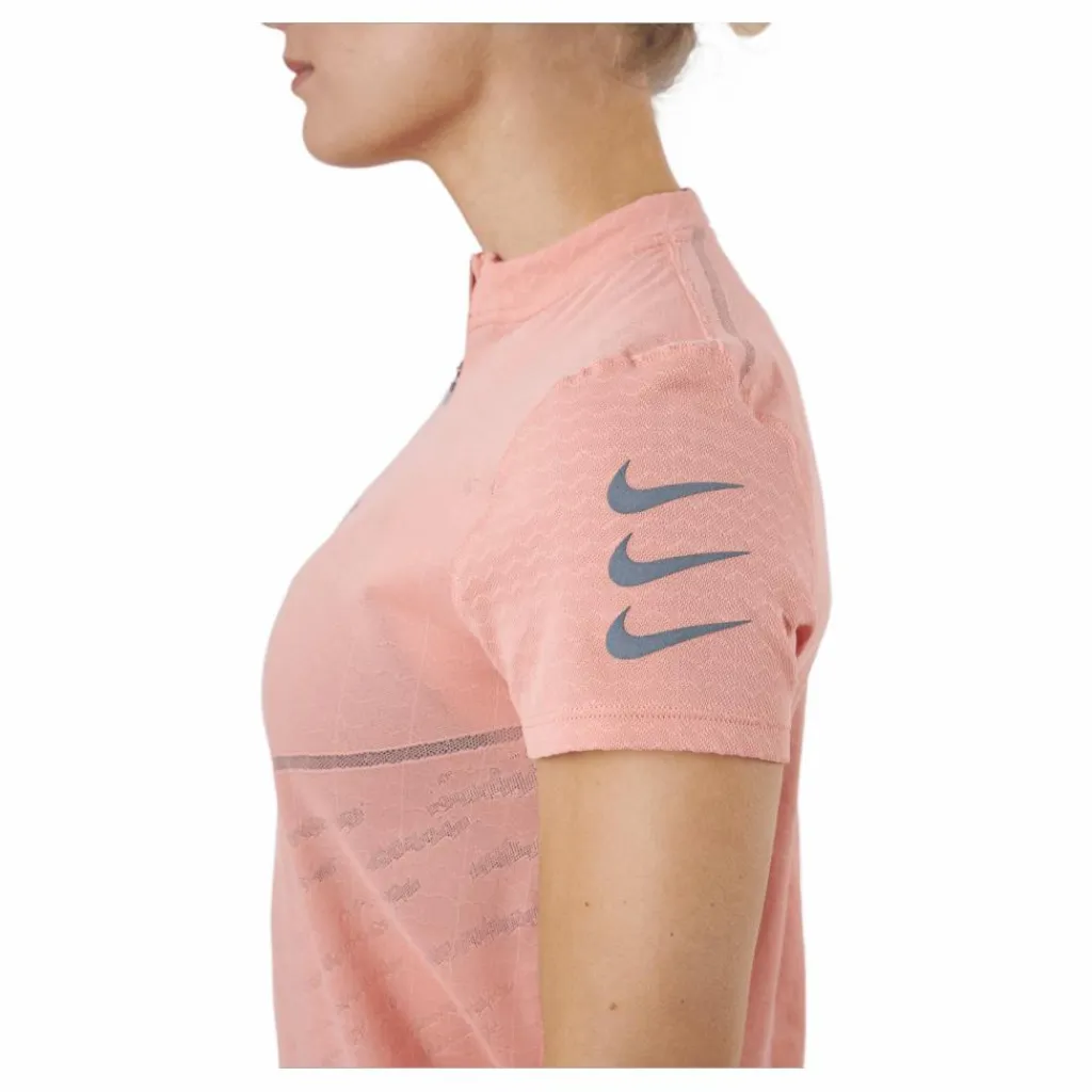 Nike Dri-fit Adv Run Division Lt Madder Root/black* T-Shirts|Löpning