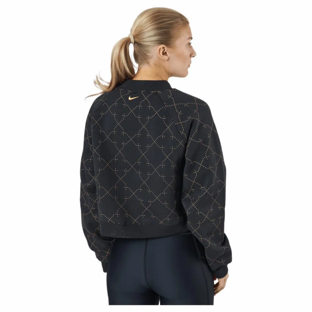 Nike Dri-fit Women's Novelty F Black/metallic Gold* Tröjor|Träning