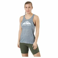 Nike Dri-fit Women's Trail Run Dk Grey Heather/white* Linnen|Löpning