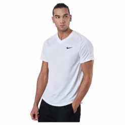 Nike Court Dri-FIT Victory Men's Tennis Top WHITE/WHITE/BLACK* Racketsporter