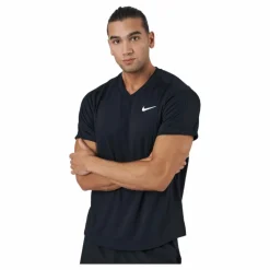 Nike Court Dri-FIT Victory Men's Tennis Top BLACK/BLACK/WHITE* Racketsporter|T-Shirts