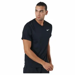Nike Court Dri-FIT Victory Men's Tennis Top BLACK/BLACK/WHITE* Racketsporter|T-Shirts