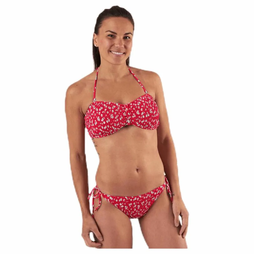 Pieces Nikita Bikini Bandeau Red* Simning|Badkläder