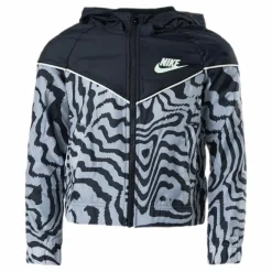 Nike NSW Windrunner AOP Jacket Black*Barn Löpning|Jackor