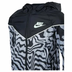 Nike NSW Windrunner AOP Jacket Black*Barn Löpning|Jackor