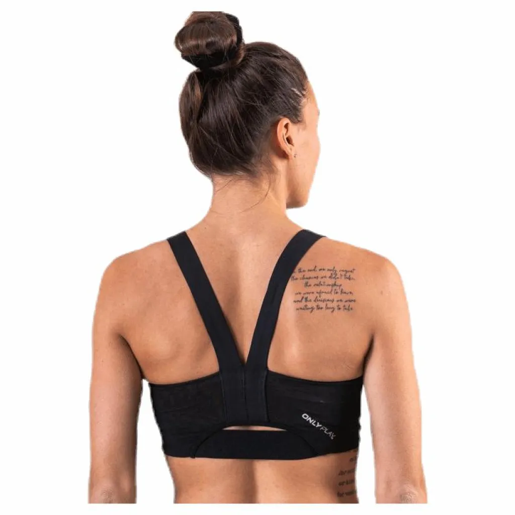 Only Play Odele Aop Sports Bra Black* Löpning|Träning