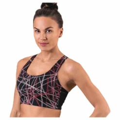 Only Play Odele Aop Sports Bra Black* Löpning|Träning