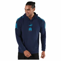 Puma Olympique Marseille Culture Hoody II Blue* Fotboll|Tröjor