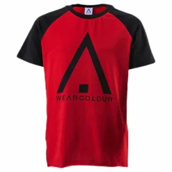 ColourWear Organic Rag Tee Youth Black/Red*Barn Alpint|T-Shirts