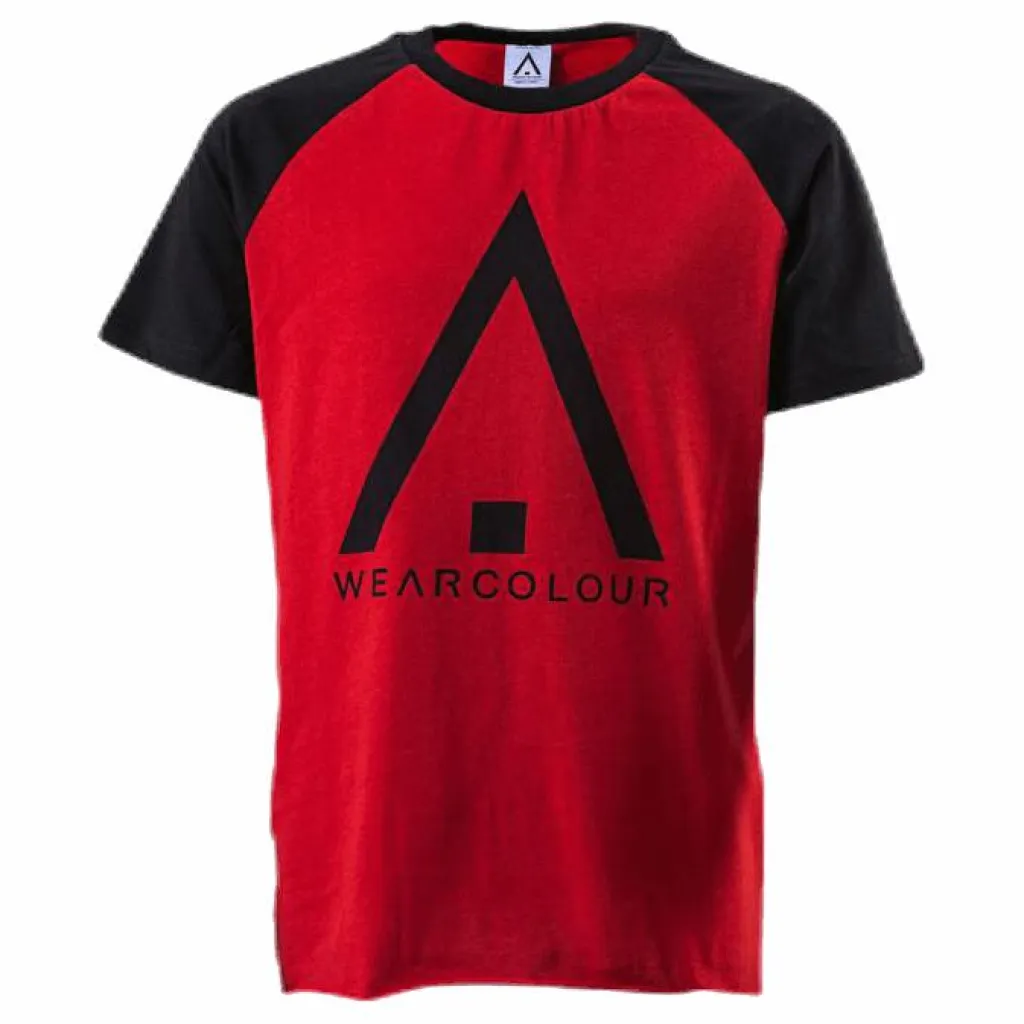 ColourWear Organic Rag Tee Youth Black/Red*Barn Alpint|T-Shirts