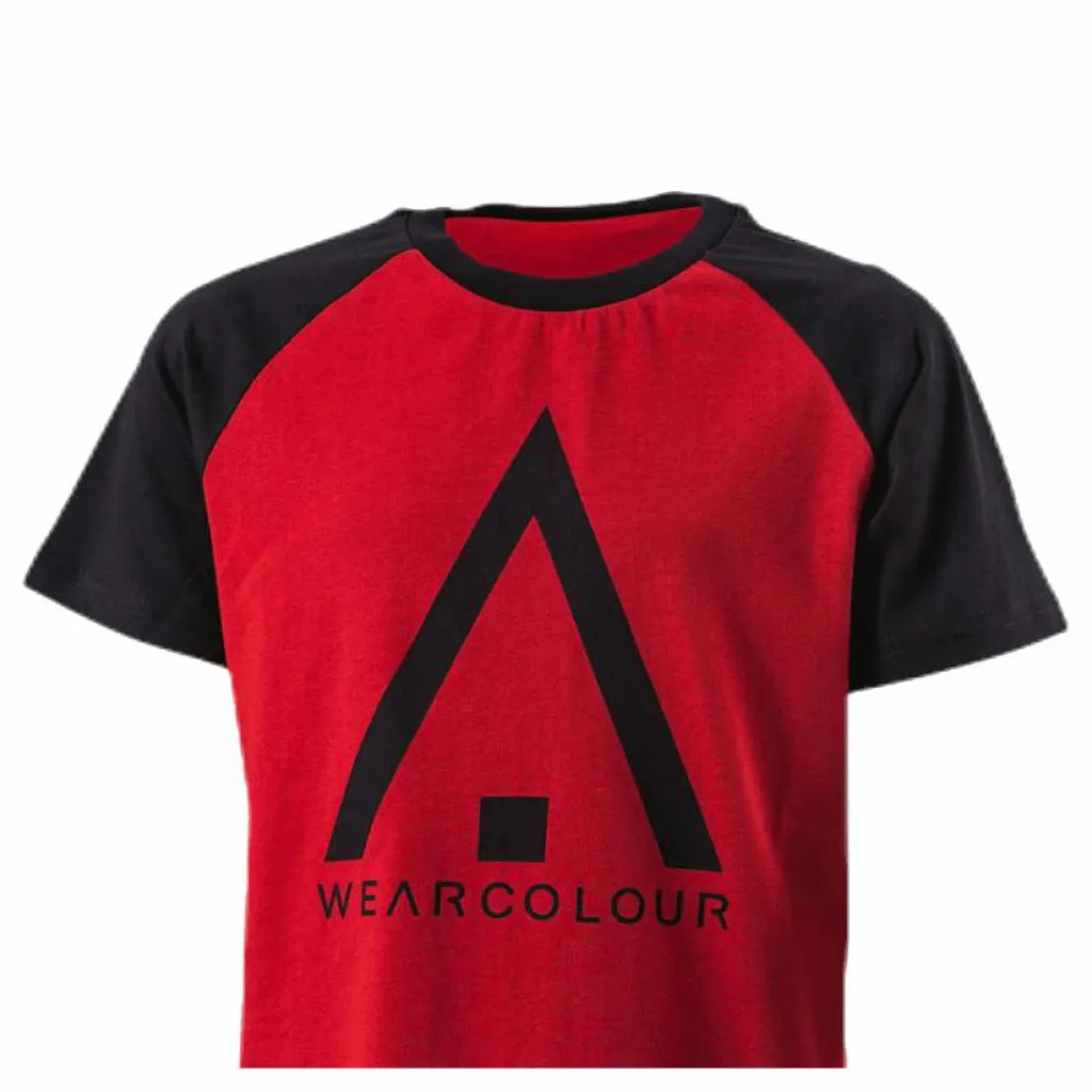 ColourWear Organic Rag Tee Youth Black/Red*Barn Alpint|T-Shirts