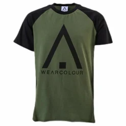 ColourWear Organic Rag Tee Youth Black/Green*Barn Alpint|T-Shirts