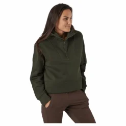 Casall Oversized Zip Hood Forest Green* Tröjor|Träning