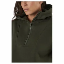 Casall Oversized Zip Hood Forest Green* Tröjor|Träning