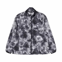 adidas Own the Run Allover Print Hooded Running Windbreaker White* Jackor|Löpning