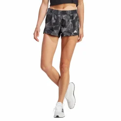 adidas Pacer Train Essentials Floral-Print Woven Shorts Black* Shorts|Träning