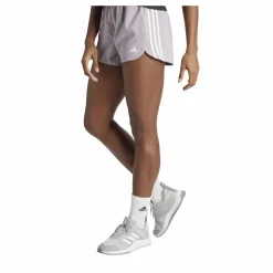 adidas Pacer Training 3-Stripes Woven High-Rise Shorts Preloved Fig / White* Träning|Shorts