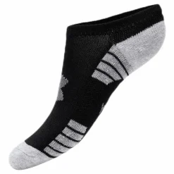 Under Armour 3-Pack Heatgear No Show Jr Black*Barn Strumpor|Träning