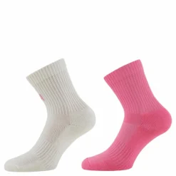 Norfolk 2-Pack Kids Basic Sport Socks - Alvin Pink/White*Barn Träning|Strumpor