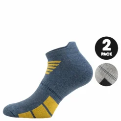 Norfolk 2-Pack Low-Cut Socks - Luke Blue/Grey* Träning|Strumpor