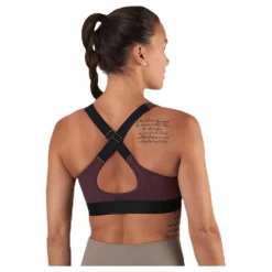 Stay in place Padded Crossback Bra Purple* Sport-Bh:Ar|Löpning