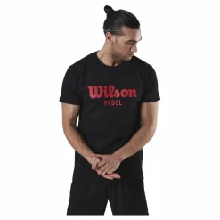 Wilson Padel Scrpt Tee Black* T-Shirts|Racketsporter