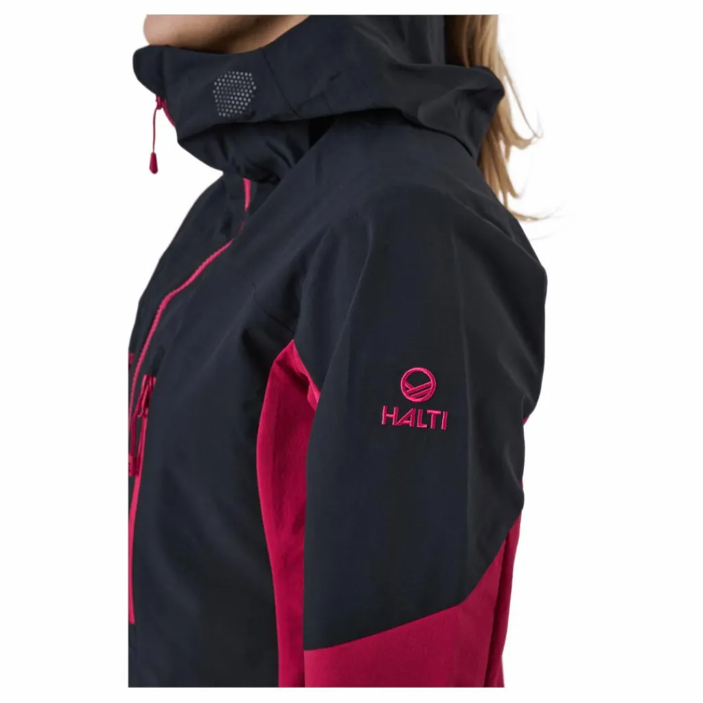 Halti Pallas W Ii Warm Hybrid Jacket Cerise Pink - Black* Alpint|Jackor